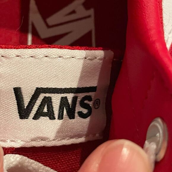 VANS Old Skool Racing Red & True White Shoes size 10 - Picture 5 of 6